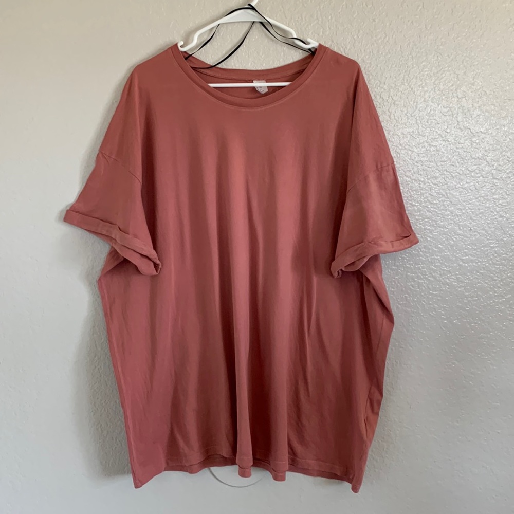 Oversized t-shirt - rose pink - H&M - 100% cotton